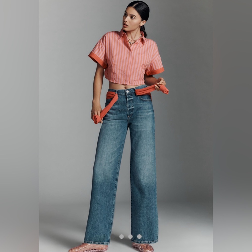 Citizens Of Humanity Annina Straight Leg Jeans in Medium Blue